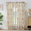 Antique Rose 100% Cotton Curtain Collection | Rod Pocket | Panel or Valance